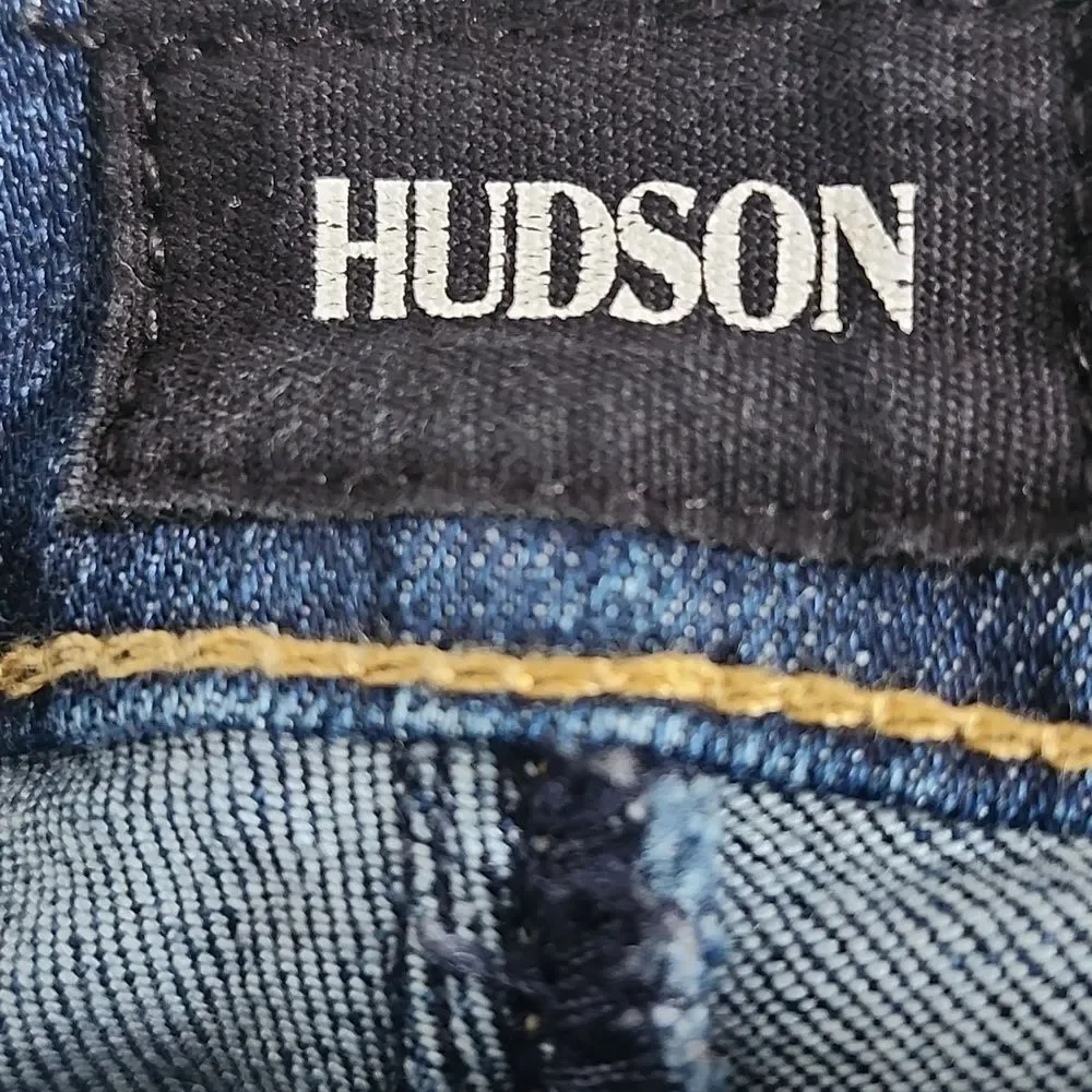 Hudson Jeans, Bacara Crop Straight Cuffed, Kern (Dark Blue Wash), 28